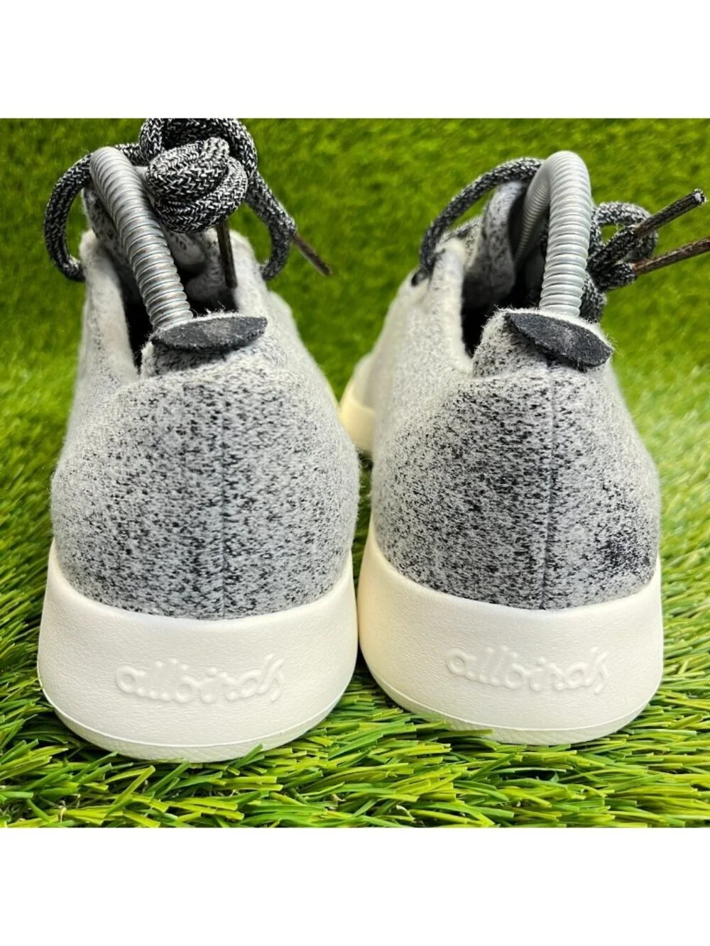 Allbirds Wool Runners Womens Size 10 Gray White Athletic Walking Shoes Sneakers